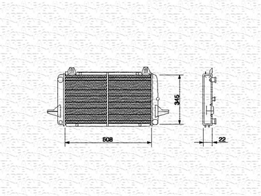 MAGNETI MARELLI Radiators, Motora dzesēšanas sistēma 350213489000